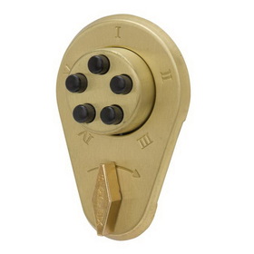 Kaba Simplex Auxiliary Lock with Thumbturn; 1" Deadbolt for 1-3/4" to 2-1/8" Door