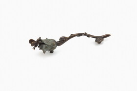 Schaub 908-PBZ 3-3/4" Center to Center Symphony Nature Bee on Rose Cabinet Pull Pompeian Bronze Finish