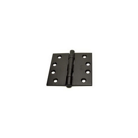 Emtek 96414US10B Pair of 4" x 4" Square Solid Brass Heavy Duty Ball Bearing Hinges Oil Rubbed Bronze Finish