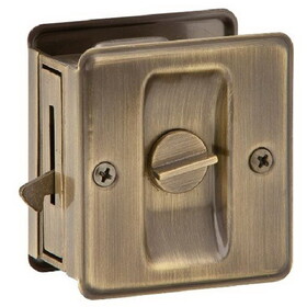 Ives Commercial 991A5 Aluminum Privacy Sliding Door Pull Antique Brass Finish