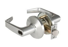 Best 9K37IN15DS3626 9K Series 2-3/4" Backset 7 Pin Intruder 15 Lever and D Rose with ANSI Strike Less Core Satin Chrome Finish