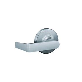 Schlage Commercial ALX10RHO626 ALX Series Grade 2 Passage Rhodes Lever Lock with 47267038 2-3/4" Springlatch and 47267101 ANSI Strike Satin Chrome Finish