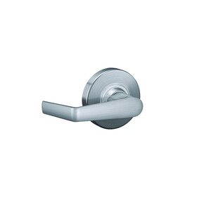 Schlage Commercial ALX10SAT626 ALX Series Grade 2 Passage Saturn Lever Lock with 47267038 2-3/4" Springlatch and 47267101 ANSI Strike Satin Chrome Finish