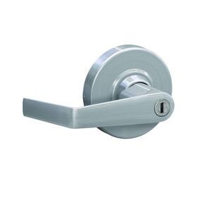 Schlage Commercial ALX40SAT626 ALX Series Grade 2 Privacy Saturn Lever Lock with 47267038 2-3/4" Springlatch and 47267101 ANSI Strike Satin Chrome Finish