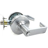 Schlage Commercial ALX50JRHO626 ALX Series Grade 2 Entry Office Rhodes Lever Lock with Large Format IC Prep Less Core, 47267042 2-3/4