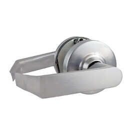 Schlage Commercial ALX53LSAT626 ALX Series Grade 2 Entry Saturn Lever Lock Less Cylinder with 47267042 2-3/4" Deadlatch and 47267101 ANSI Strike Satin Chrome Finish