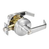 ASSA Abloy Accentra AU4605LN626SCHC Storeroom Augusta Lever Grade 2 Cylindrical Lock with Schlage C Keyway, MCD234 Latch, and 497-114 Strike US26D (626) Satin Chrome Finish