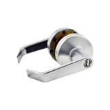 ASSA Abloy Accentra AU4607LN626SCHC Office Entry Augusta Lever Grade 2 Cylindrical Lock with Schlage C Keyway, MCD234 Latch, and 497-114 Strike US26D (626) Satin Chrome Finish