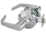 ASSA Abloy Accentra AU4701LN626 Passage Augusta Lever Grade 1 Cylindrical Lock with 693 Latch and 497-114 Strike US26D (626) Satin Chrome Finish