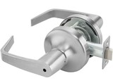 ASSA Abloy Accentra AU4702LN626 Privacy Augusta Lever Grade 1 Cylindrical Lock with 693 Latch and 497-114 Strike US26D (626) Satin Chrome Finish