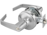 ASSA Abloy Accentra AU4705LN626SCHC Storeroom Augusta Lever Grade 1 Cylindrical Lock with Schlage C Keyway, 694 Latch, and 497-114 Strike US26D (626) Satin Chrome Finish