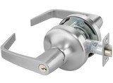 ASSA Abloy Accentra AU4705LN626 Storeroom Augusta Lever Grade 1 Cylindrical Lock with Para Keyway, 694 Latch, and 497-114 Strike US26D (626) Satin Chrome Finish