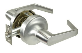 ASSA Abloy Accentra AU5301LN626 Passage Augusta Lever Grade 2 Cylindrical Lock with 380BN Latch and 497-114 Strike US26D (626) Satin Chrome Finish