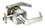 ASSA Abloy Accentra AU5401LN626 Passage Augusta Lever Grade 1 Cylindrical Lock with 693 Latch and 497-114 US26D (626) Satin Chrome Finish, Price/EA