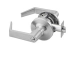 ASSA Abloy Accentra AU5407LN626LC Office Entry Augusta Lever Grade 1 Cylindrical Lock Less Cylinder, 694 Latch, and 497-114 Strike US26D (626) Satin Chrome Finish