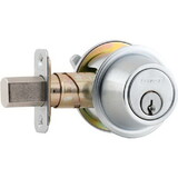 Schlage Commercial B560P626 Grade 2 Single Cylinder Deadbolt with C Keyway KA4 with 12287 Latch and 10094 Strike Satin Chrome Finish