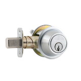 Schlage Commercial B560PF626 Grade 2 Fire Rated Single Cylinder Deadbolt with C Keyway with 12294 Latch and 10094 Strike Satin Chrome Finish