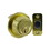Schlage Commercial B561P605 Grade 2 Cylinder by Blank Plate Deadbolt with C Keyway with 12287 Latch and 10094 Strike Bright Brass Finish, Price/EA