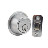 Schlage Commercial B562P626 Grade 2 Double Cylinder Deadbolt with C Keyway with 12287 Latch and 10094 Strike Satin Chrome Finish
