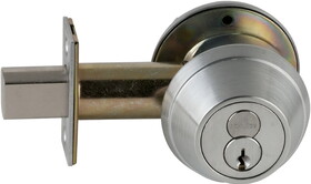 Schlage Commercial B660R626 Grade 1 Single Cylinder Deadbolt with Large Format Interchangeable Core C Keyway with 12296 Latch and 10094 Strike Satin Chrome Finish