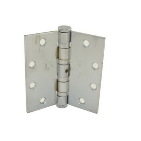 Hager BB116841226DNRP 4-1/2" x 4-1/2" Full Mortise Heavy Weight Ball Bearing Hinge Non Removable Pin Satin Chrome Finish