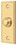 Deltana BBS333CR003 Bell Button; Rectangular Contemporary; Lifetime Brass Finish, Price/EA
