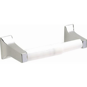 Pamex BC3CP41 Corona Collection Surface Paper Holder with White Roller Bright Chrome Finish