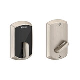 Schlage Electronic BE467FGRW619 Greenwich Control Keyless Smart Fire Rated Deadbolt with 12398 Latch and 10116 Strike Satin Nickel Finish