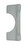 Don-Jo BLP207SL 3-1/4" x 7" Blank Latch Protector for Key in Lever Locks with up to 3-3/4" Escutcheon Silver Plated Finish, Price/each