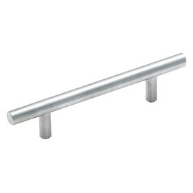 Amerock BP19011SS 3-3/4" (96 mm) Center to Center Carbon Steel Bar Cabinet Pull Stainless Steel Finish