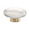 Amerock BP36652CBBZ 1-3/4" (44 mm) Flat Glacio Crystal Cabinet Knob Golden Champagne Finish, Price/EA