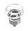 Amerock BP55268CG10 1-5/16" (33 mm) Diameter Traditional Classics Cabinet Knob Clear Glass / Satin Nickel Finish, Price/EA