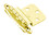 Amerock BPR34173 3/8" (10 mm) Inset Non Self Closing Face Mount Cabinet Hinge 2 Pack Bright Brass Finish, Price/PR