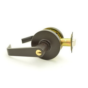 Dexter Commercial Storeroom Grade 1 Regular Lever Clutching Cylindrical Lock with C Keyway; 2-3/4" Backset with 1-1/8" Face; and ANSI Strike