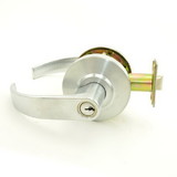 Dexter Commercial C2000CLENTRC626KDC Entry / Office Grade 2 Curved Lever Clutching Cylindrical Lock with C Keyway; 2-3/4