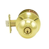 Dexter Commercial C2000CLRMB605KDC Classroom Grade 2 Ball Knob Non Clutching Cylindrical Lock with C Keyway; 2-3/4