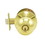 Dexter Commercial C2000CLRMB605KDC Classroom Grade 2 Ball Knob Non Clutching Cylindrical Lock with C Keyway; 2-3/4" Backset; and ANSI Strike Bright Brass Finish, Price/each