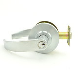 Dexter Commercial C2000ENTRC626KDC Entry / Office Grade 2 Curved Lever Non Clutching Cylindrical Lock with C Keyway; 2-3/4