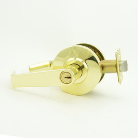 Dexter Commercial Entry / Office Grade 2 Regular Lever Non Clutching Cylindrical Lock with C Keyway; 2-3/4" Backset; and ANSI Strike