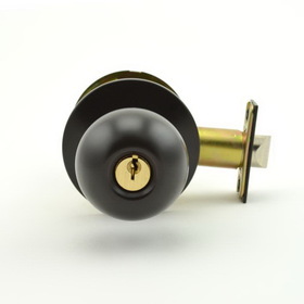 Dexter Commercial Storeroom Grade 2 Ball Knob Non Clutching Cylindrical Lock with C Keyway; 2-3/4" Backset; and ANSI Strike