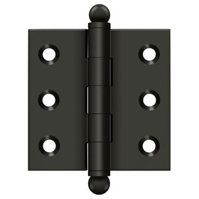 Deltana CH2020U10B 2" x 2" Hinge; with Ball Tips; Oil Rubbed Bronze Finish
