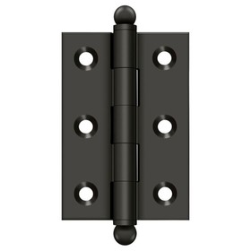 Deltana CH2517U10B 2-1/2" x 1-11/16" Hinge; with Ball Tips; Oil Rubbed Bronze Finish