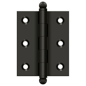 Deltana CH2520U10B 2-1/2" x 2" Hinge; with Ball Tips; Oil Rubbed Bronze Finish