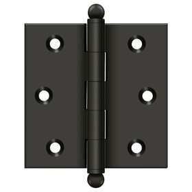 Deltana CH2525U10B 2-1/2" x 2-1/2" Hinge; with Ball Tips; Oil Rubbed Bronze Finish