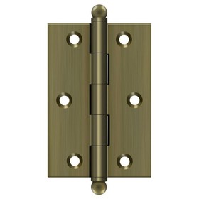 Deltana CH3020U5 3" x 2" Hinge; with Ball Tips; Antique Brass Finish
