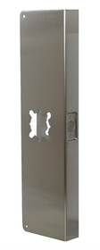 Don-Jo CW202S 20" Classic Wrap Around with Key in Lever Prep with 2-3/4" Backset and 1-3/4" Door Stainless Steel Finish