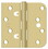 Deltana DE44058TT4 4" x 4" x 5/8" x SQ Hinge; Satin Brass Finish, Price/PR