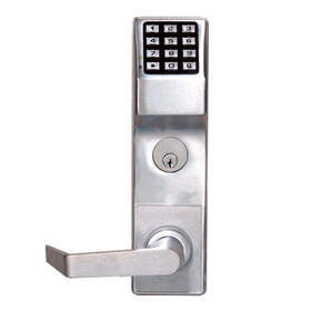 Alarm Lock DL2700CRR26D Right Hand Trilogy Electronic Digital Classroom Mortise Lever Lock Satin Chrome Finish