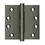 Deltana DSB415A 4" x 4" Square Hinge; Antique Nickel Finish, Price/PR