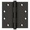 Deltana DSB4510B 4-1/2" x 4-1/2" Square Hinge; Oil Rubbed Bronze Finish, Price/Pair